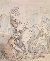 Die Umkleidekabine der Schauspielerinnen im Drury Lane